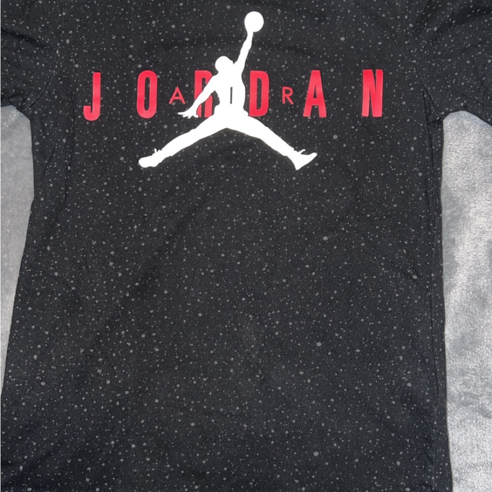 Jordan Kids Black and Red Graphic Tee